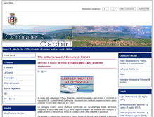 Tablet Screenshot of comune.oschiri.ot.it